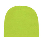 Cap America Rib Knit Beanie Embroidery - Lime - Photo