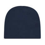 Cap America Rib Knit Beanie Embroidery - Navy - Photo