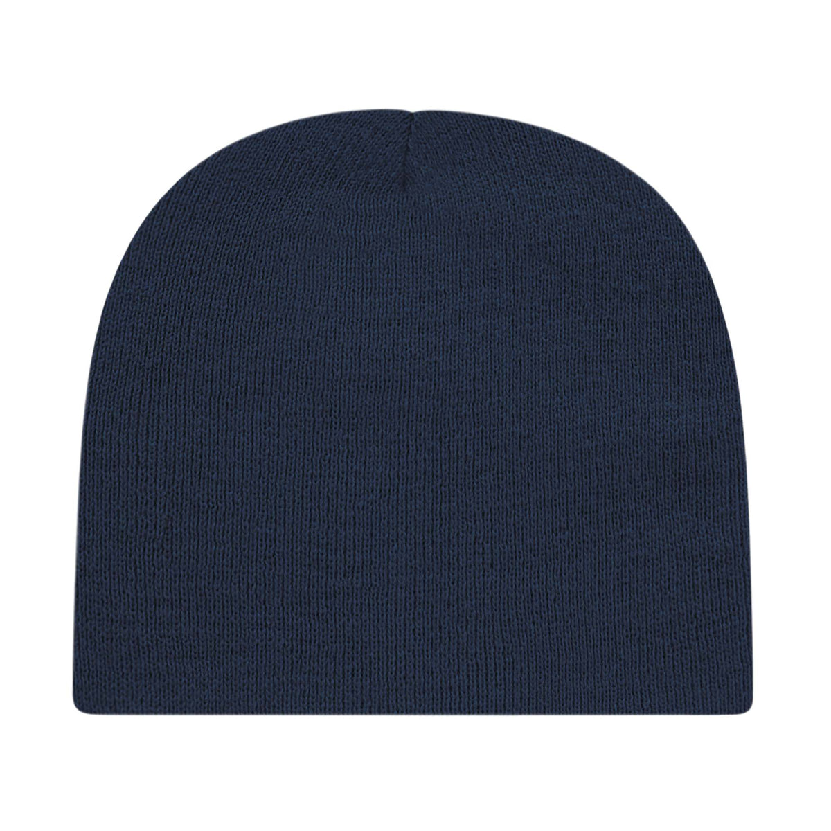 Cap America Rib Knit Beanie Embroidery - Navy - Photo