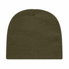 Cap America Rib Knit Beanie Embroidery - Olive - Photo