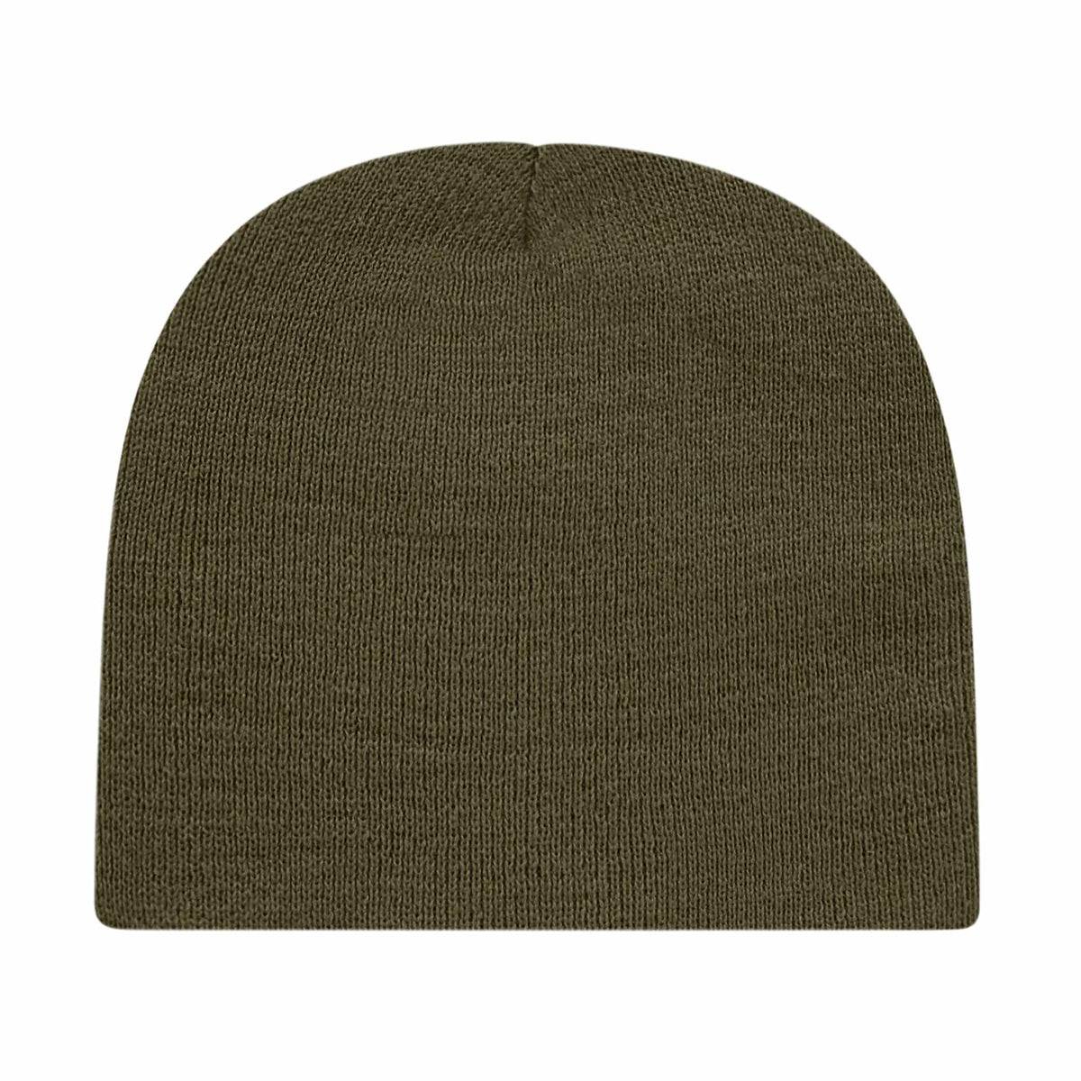 Cap America Rib Knit Beanie Embroidery - Olive - Photo
