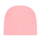 Cap America Rib Knit Beanie Embroidery - Pink - Photo