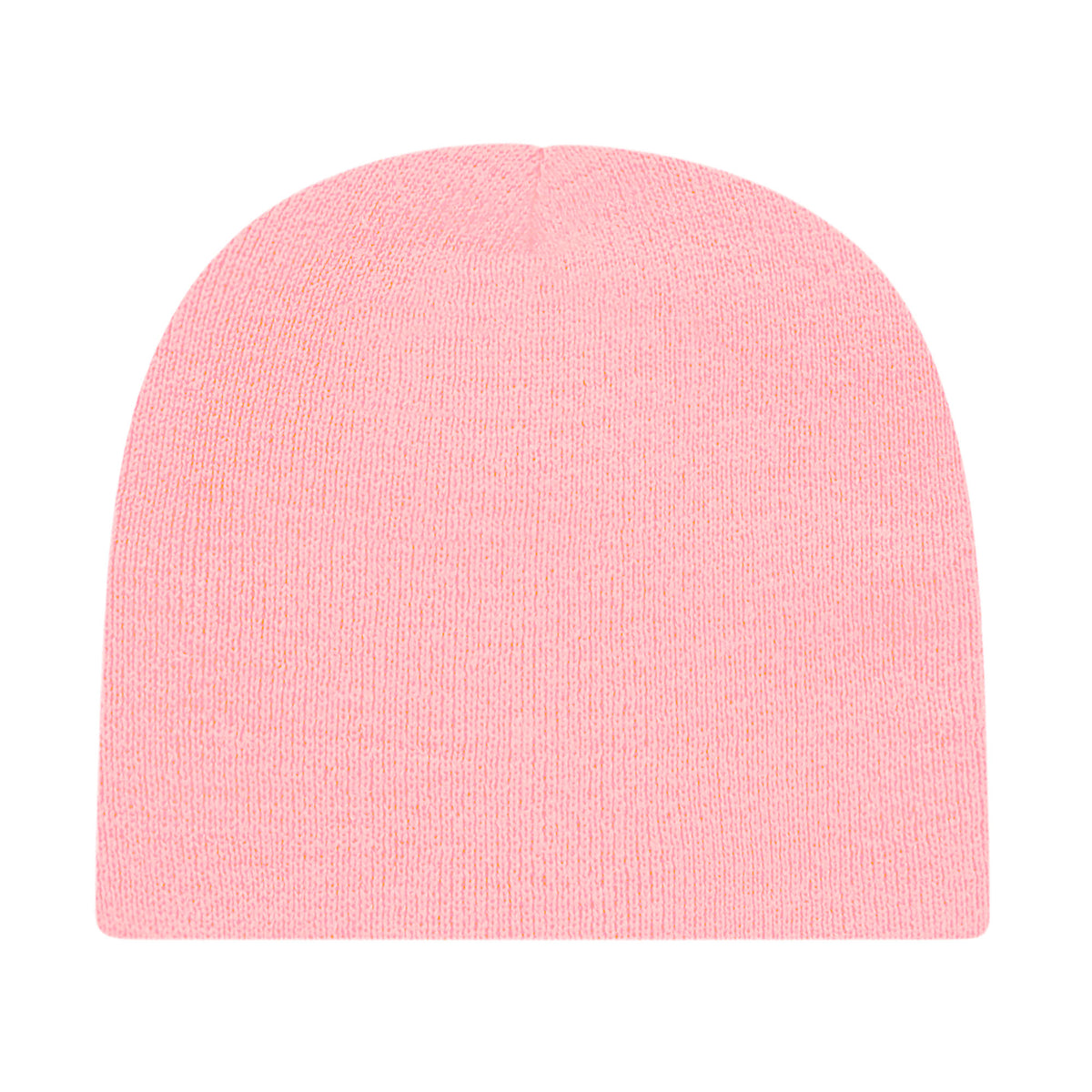 Cap America Rib Knit Beanie Embroidery - Pink - Photo