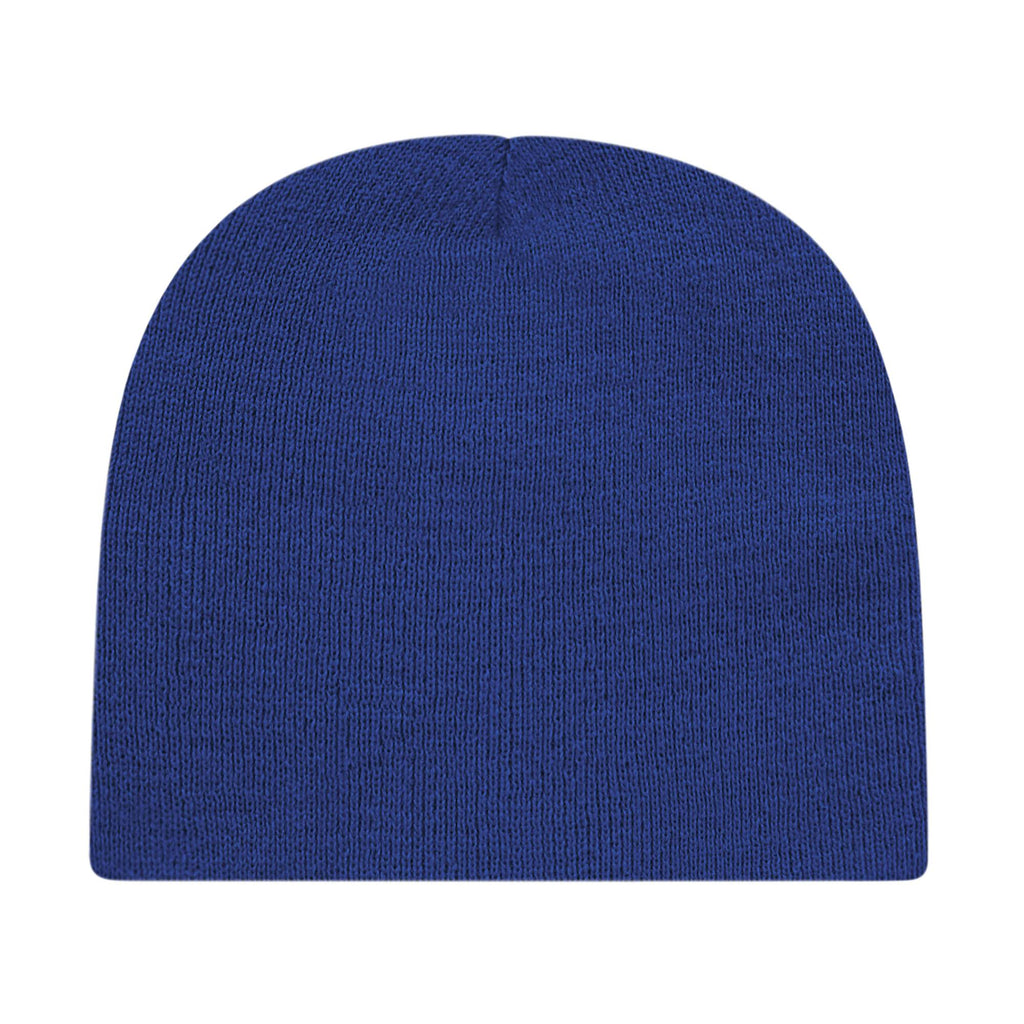 Cap America Rib Knit Beanie Embroidery - Royal - Photo 2