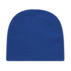Cap America Rib Knit Beanie Embroidery - Sesame Blue - Photo