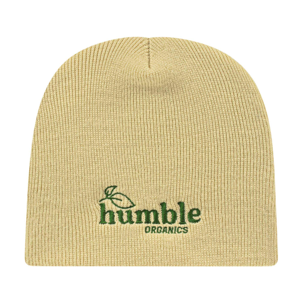 Cap America Rib Knit Beanie Embroidery - Vegas Gold - Photo