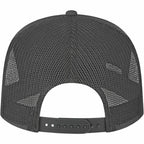 Cap America Seven Panel Trucker Cap Embroidery - Charcoal - Back
