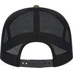 Cap America Seven Panel Trucker Cap Embroidery - Loden/Black - Back