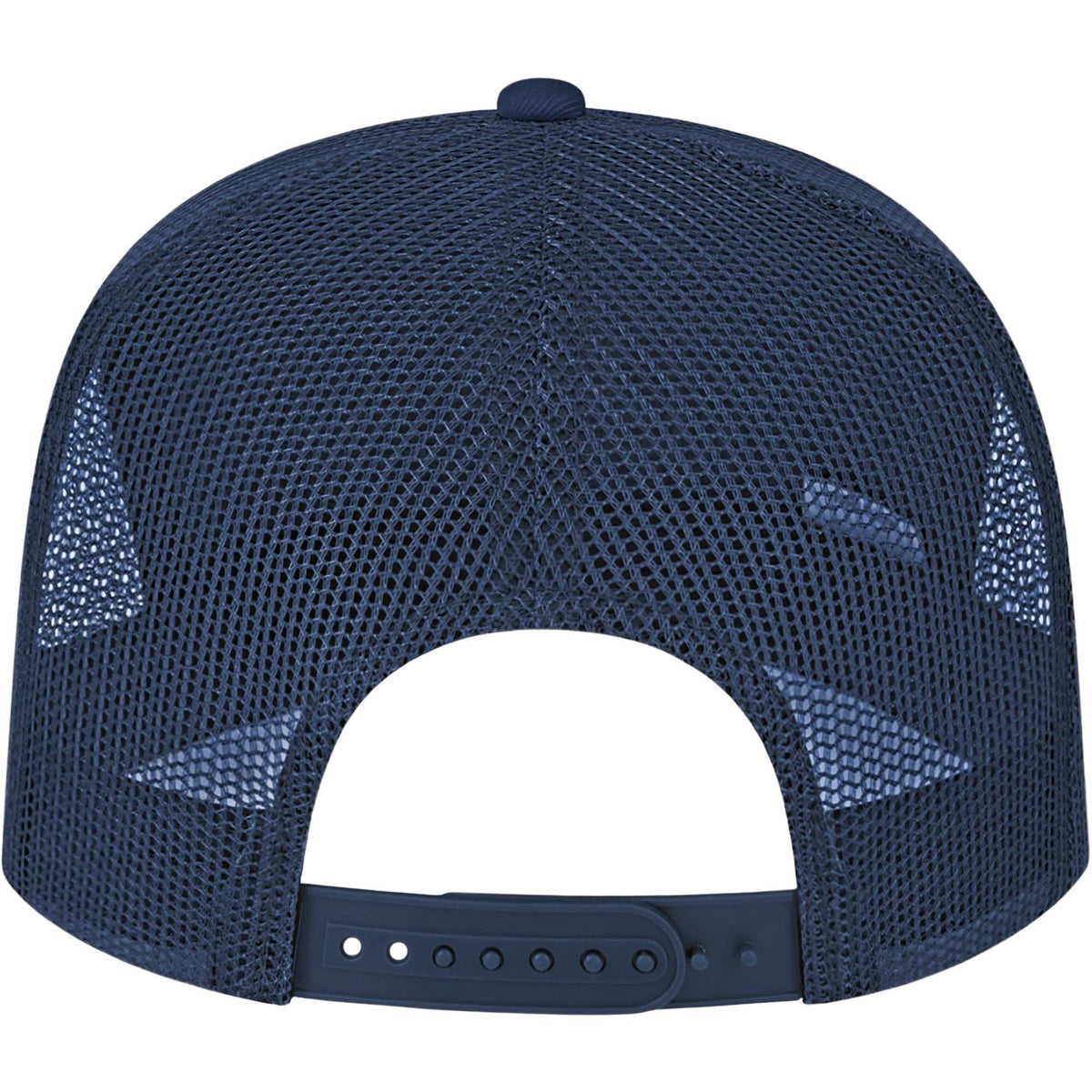 Cap America Seven Panel Trucker Cap Embroidery - Navy - Back