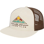 Cap America Seven Panel Trucker Cap Embroidery - Stone/Brown - Right Angle