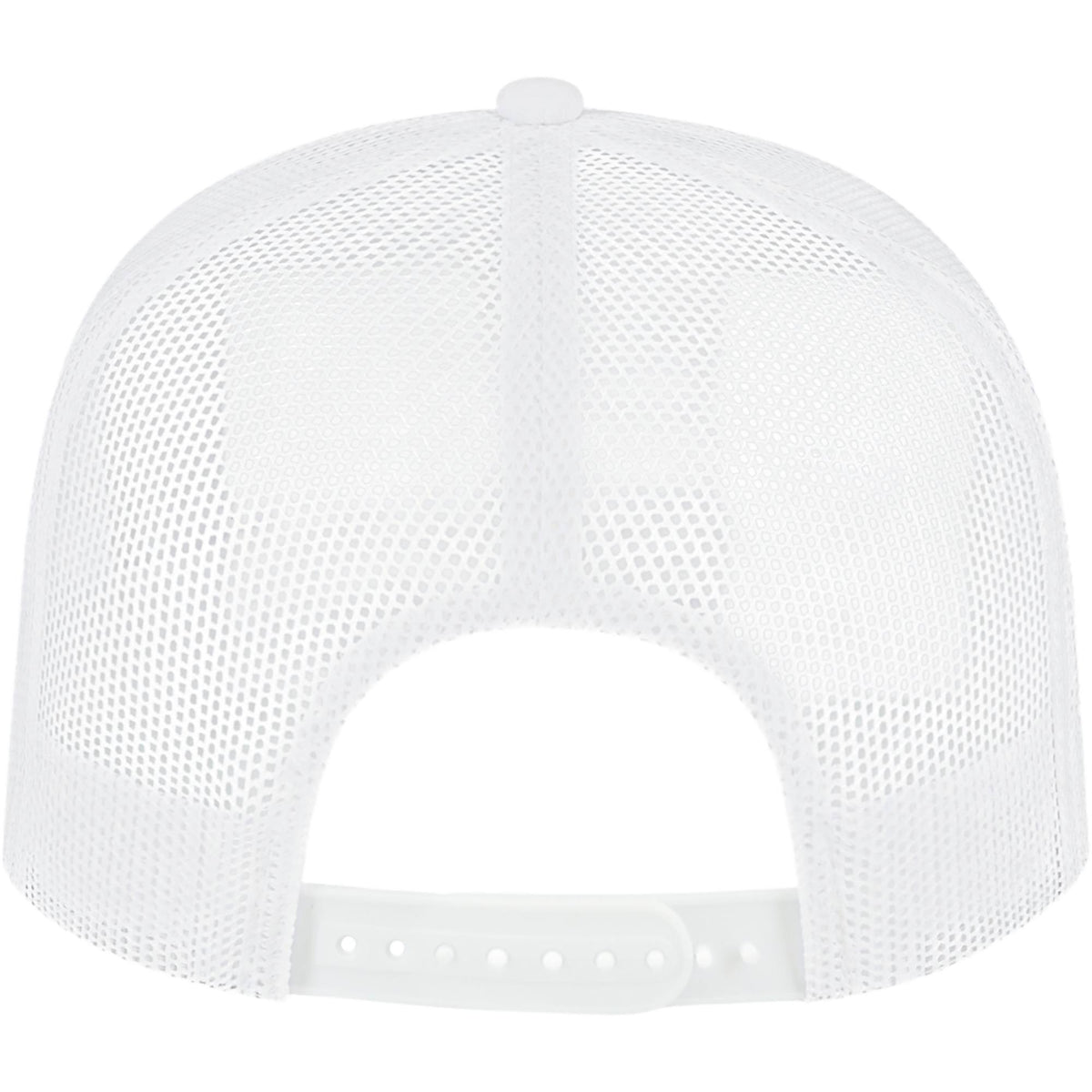 Cap America Seven Panel Trucker Cap Embroidery - White - Back