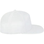 Cap America Seven Panel Trucker Cap Embroidery - White - Right Side