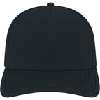 Cap America Water Resistant Perforated Stretch Cap Embroidery - Black - Front