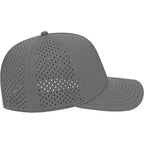 Cap America Water Resistant Perforated Stretch Cap Embroidery - Charcoal - Right Side
