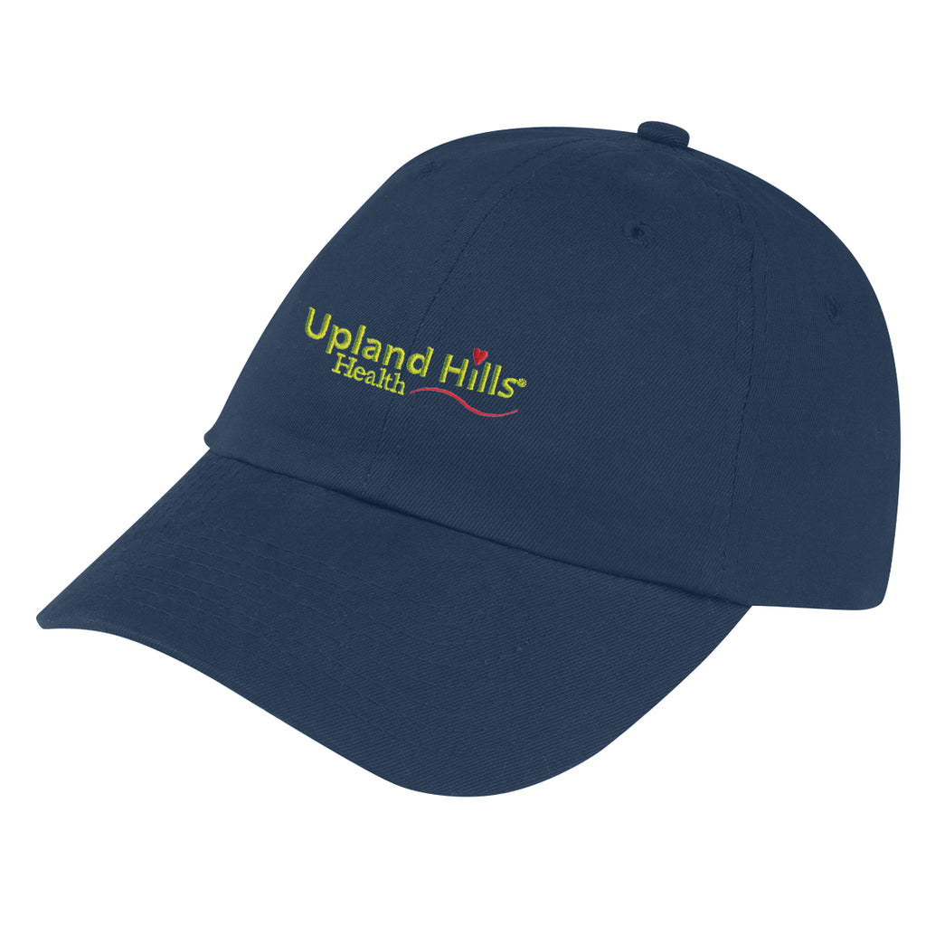 Cap in Brushed Cotton Twill - Navy - Embroidery