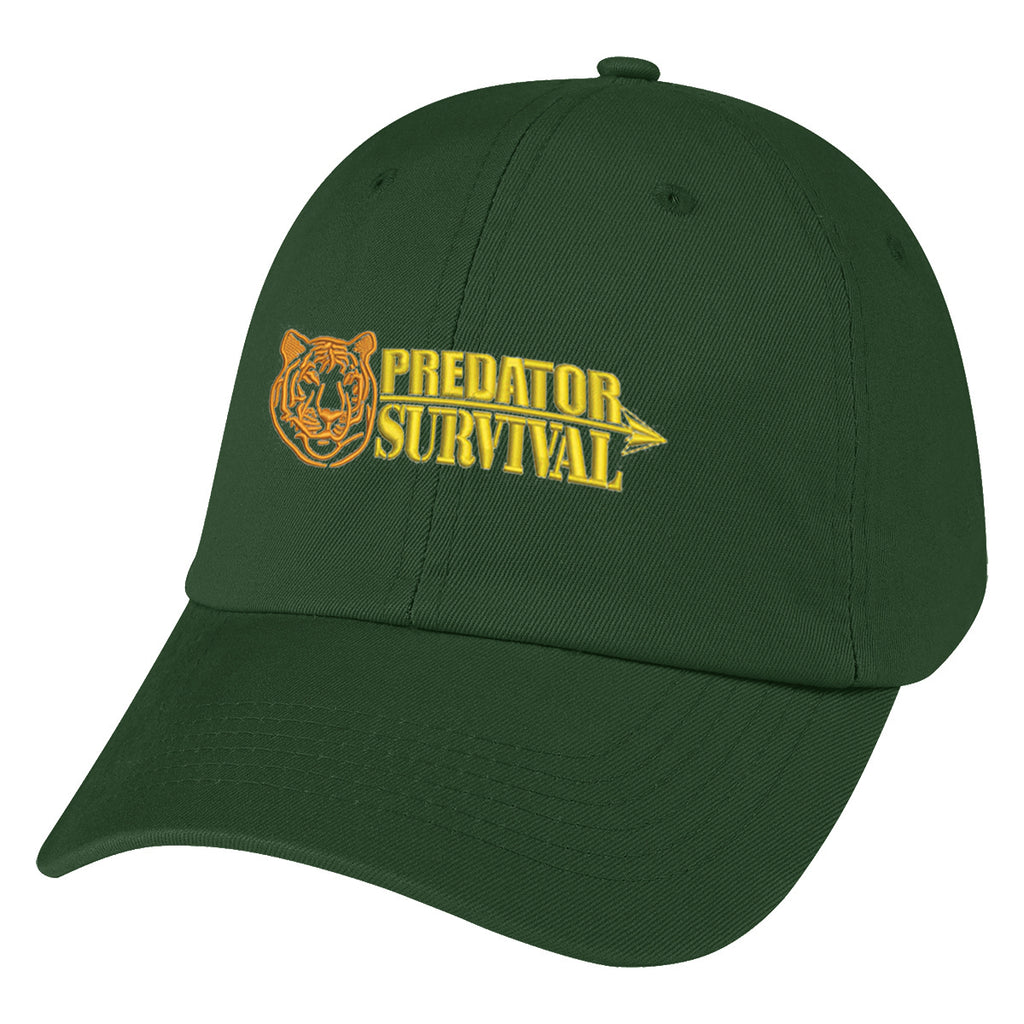 Cap in Washed Cotton - Forest Green - Embroidery