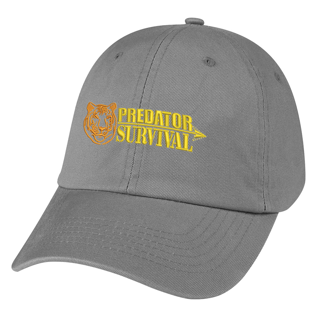 Cap in Washed Cotton - Gray - Embroidery