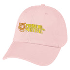 Cap in Washed Cotton - Light Pink - Embroidery
