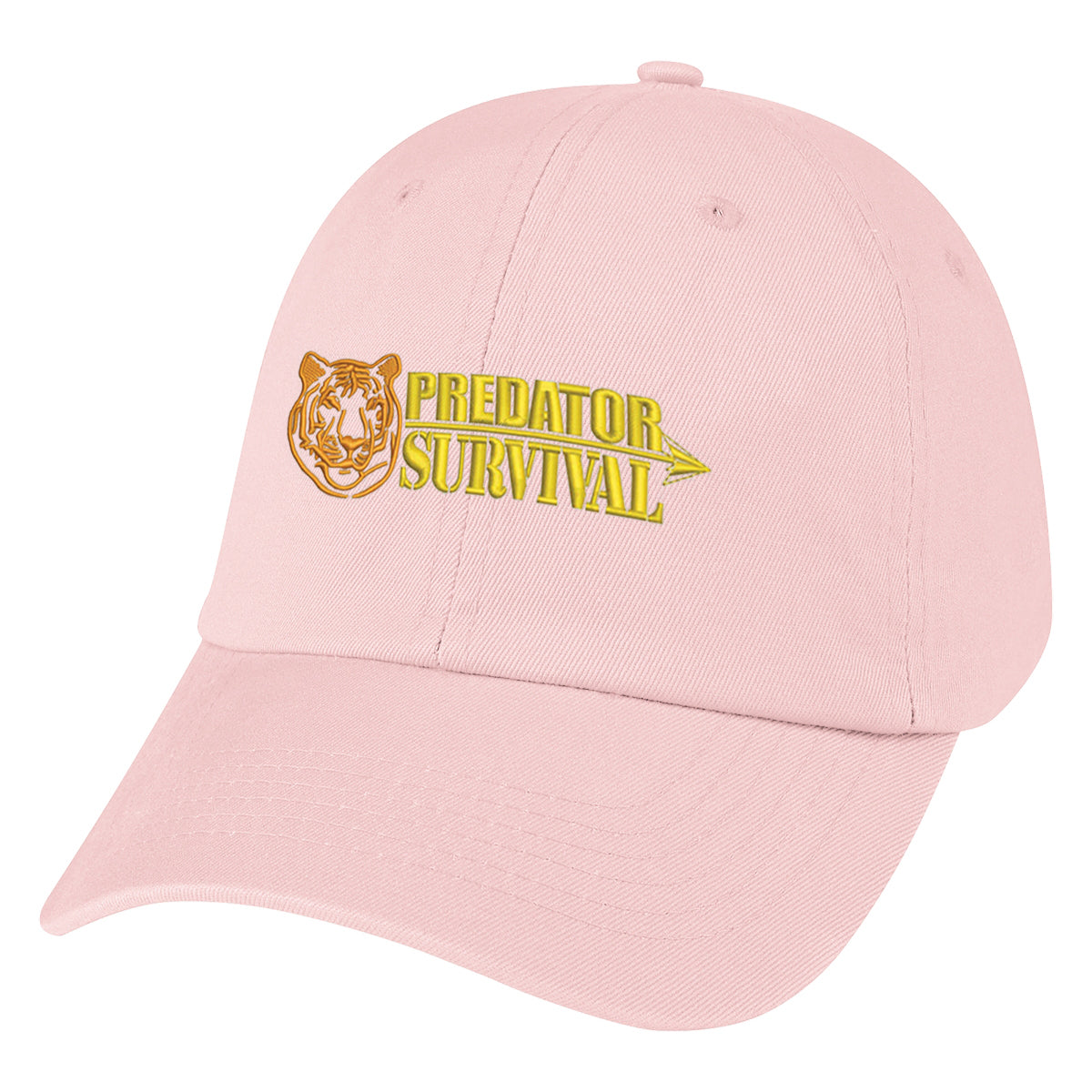 Cap in Washed Cotton - Light Pink - Embroidery
