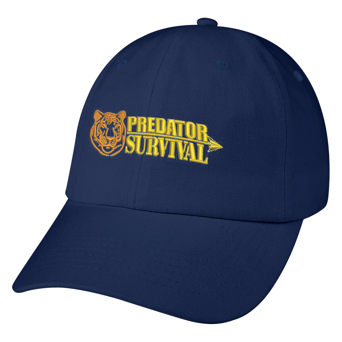 Cap in Washed Cotton - Navy - Embroidery