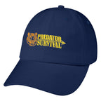 Cap in Washed Cotton - Navy - Embroidery