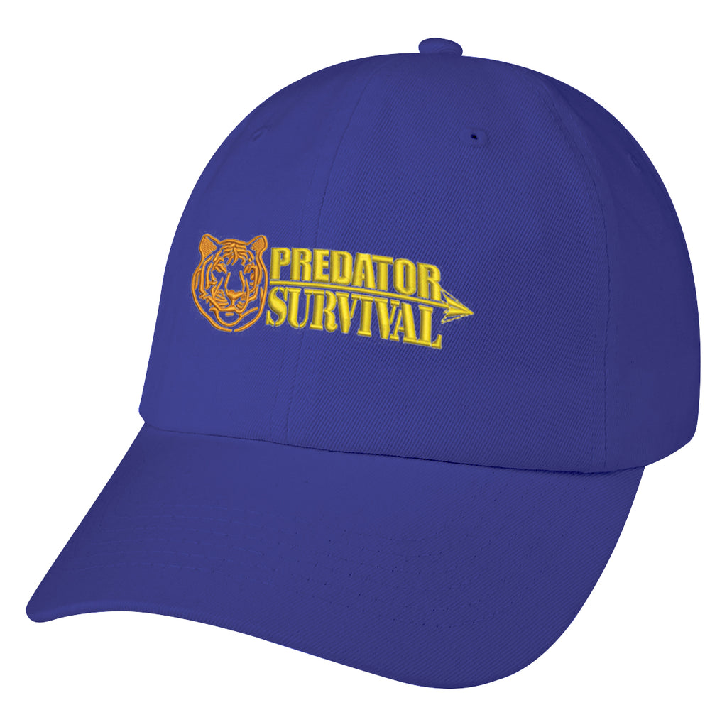 Cap in Washed Cotton - Royal Blue - Embroidery
