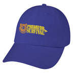 Cap in Washed Cotton - Royal Blue - Embroidery