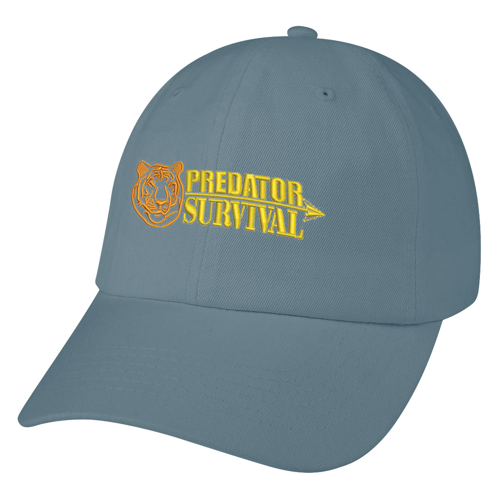 Cap in Washed Cotton - Slate - Embroidery