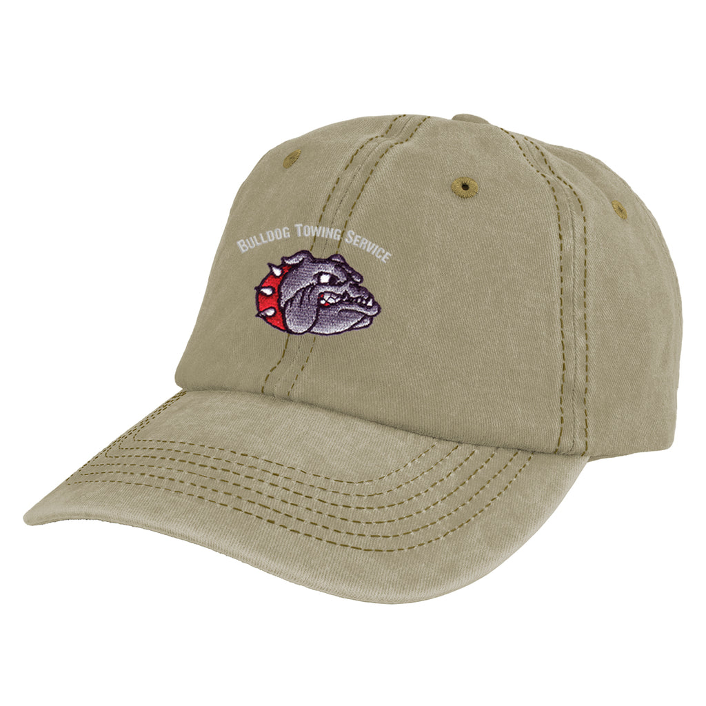 Cap, Washed - Khaki - Embroidery