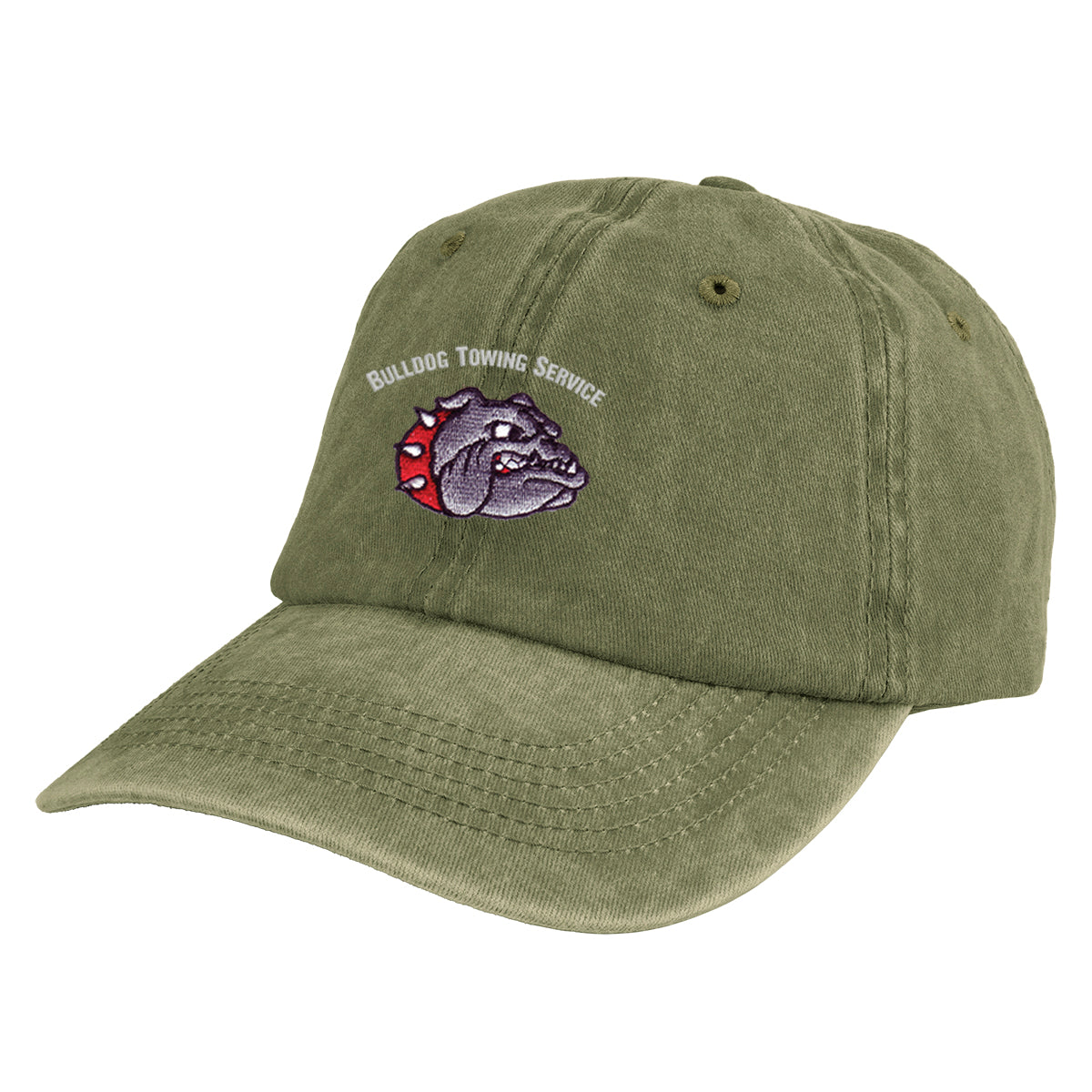 Cap, Washed - Olive - Embroidery