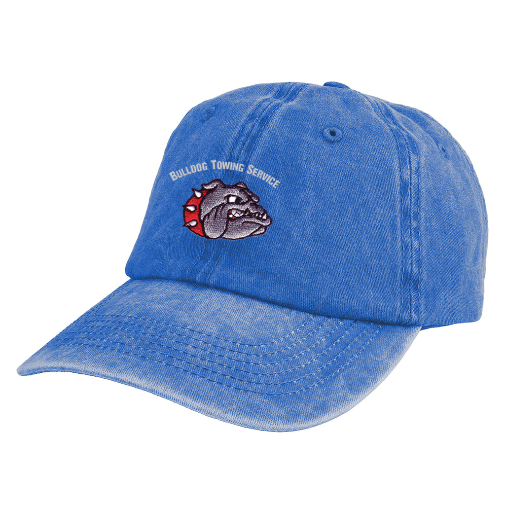 Cap, Washed - Royal Blue - Embroidery