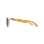 CapeShades Recycled Sunglasses with Bamboo Accents, White Frame Transfer - Black - View 4