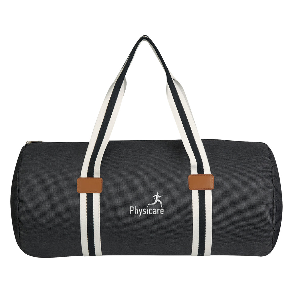 Capetown Duffel Bag, Heathered Embroidery - Black - Embroidery