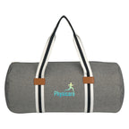 Capetown Duffel Bag, Heathered Embroidery - Gray - Colorbrite