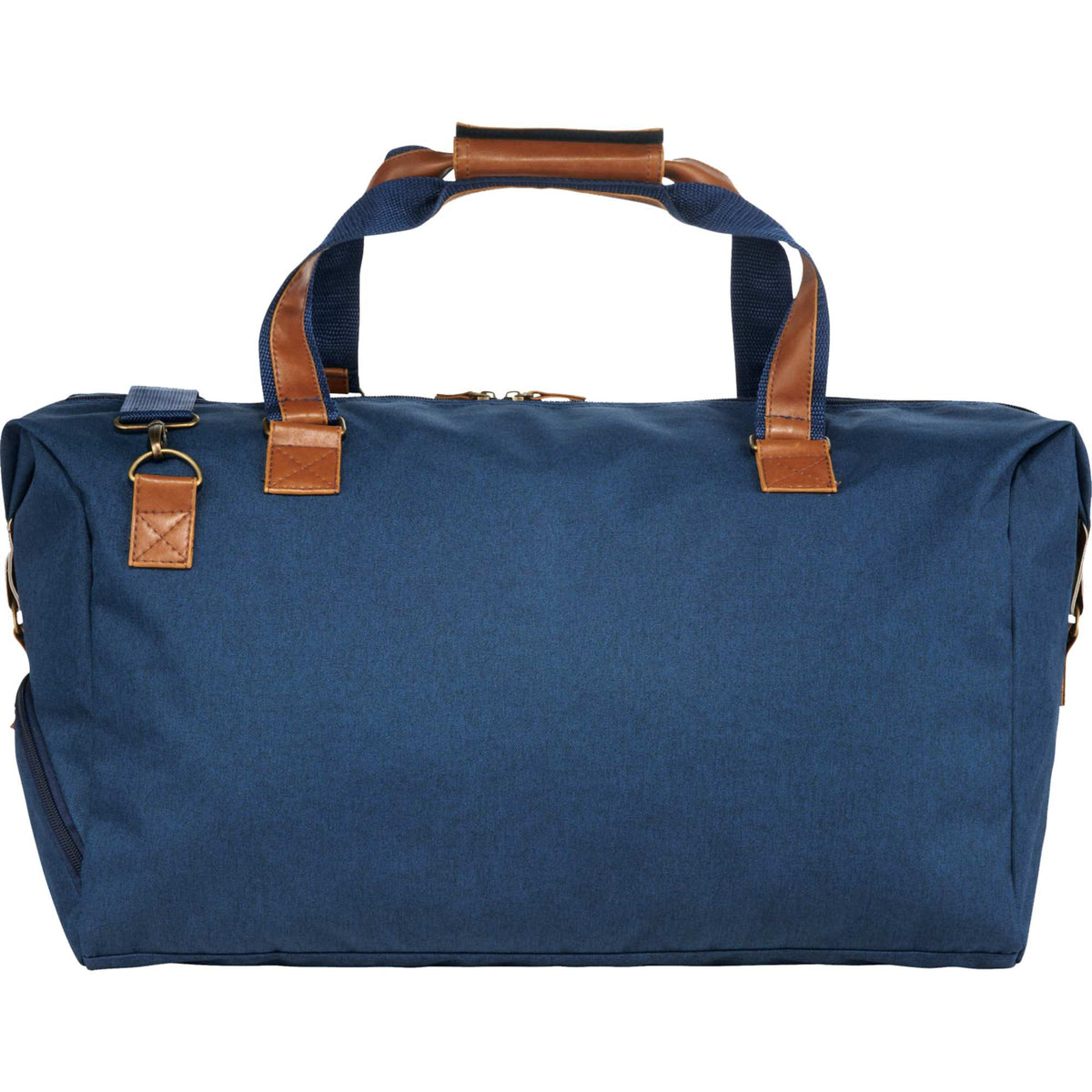 Capitol Duffel Bag with Shoe Pocket, 20 Inches Embroidery - Navy - Front 2