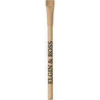 Capped Gel Pen with Recycled Paper Barrel - Natural - Front