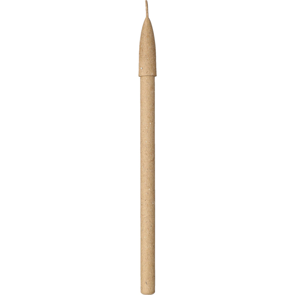 Capped Gel Pen with Recycled Paper Barrel - Natural - Right Side 2