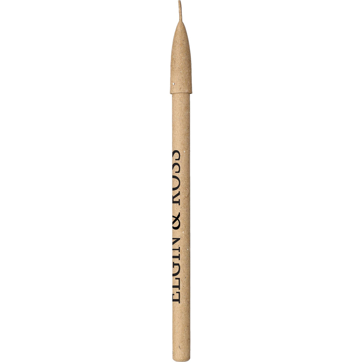 Capped Gel Pen with Recycled Paper Barrel - Natural - Right Side