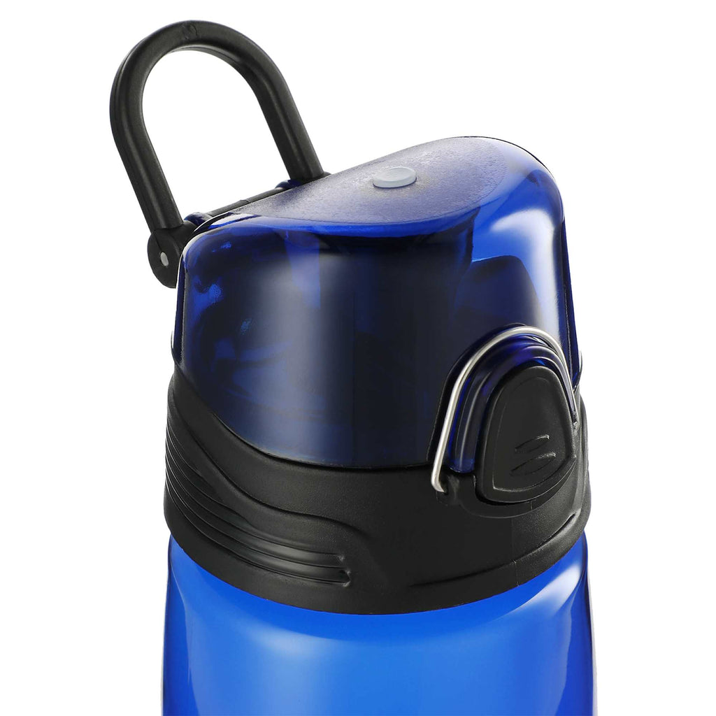 Capri Tritan Sports Bottle with Push-Button Lid, 25 oz - Transparent Blue - Photo
