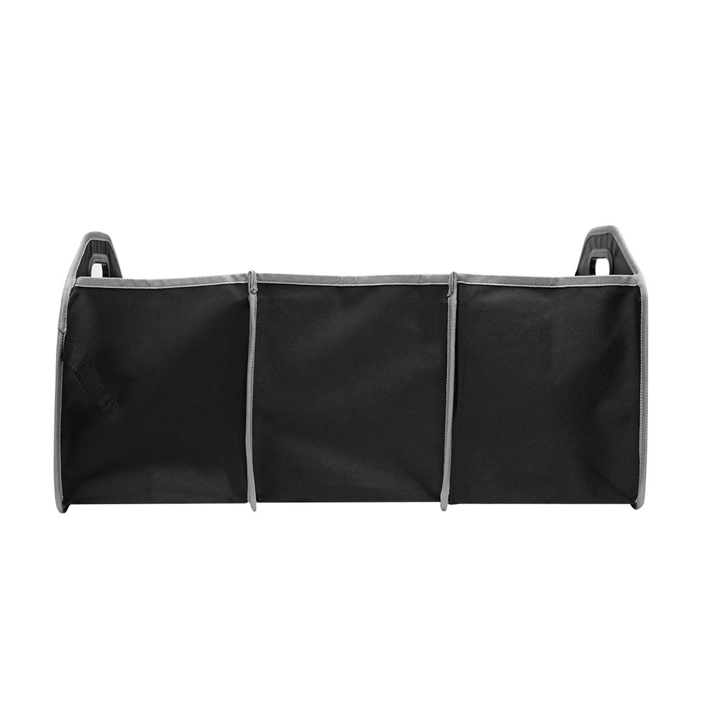 Car Trunk Organizer with Cooler Bag - Black with Gray - Side