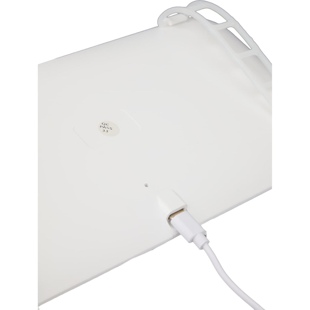 Car Visor Vanity Mirror with LED Lights - White - Back 2