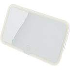 Car Visor Vanity Mirror with LED Lights - White - Left Angle