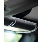 Car Visor Vanity Mirror with LED Lights - White - Propped
