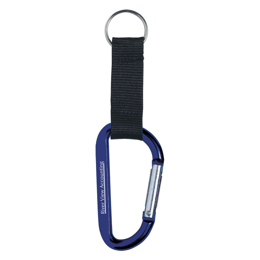 Carabiner, 8mm - Navy - Laser