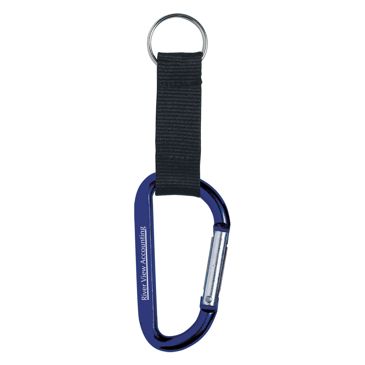 Carabiner, 8mm - Navy - Laser