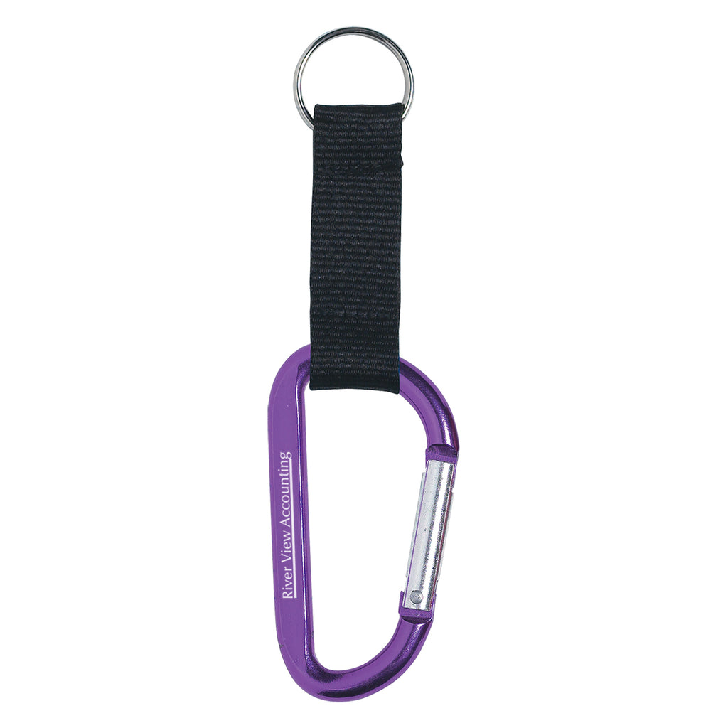 Carabiner, 8mm - Purple - Laser