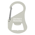 Carabiner with Bottle Opener - Silver - Laser