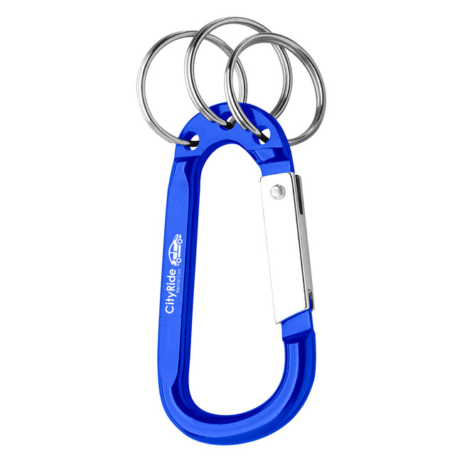 Carabiner with Triple Split Ring, 8mm