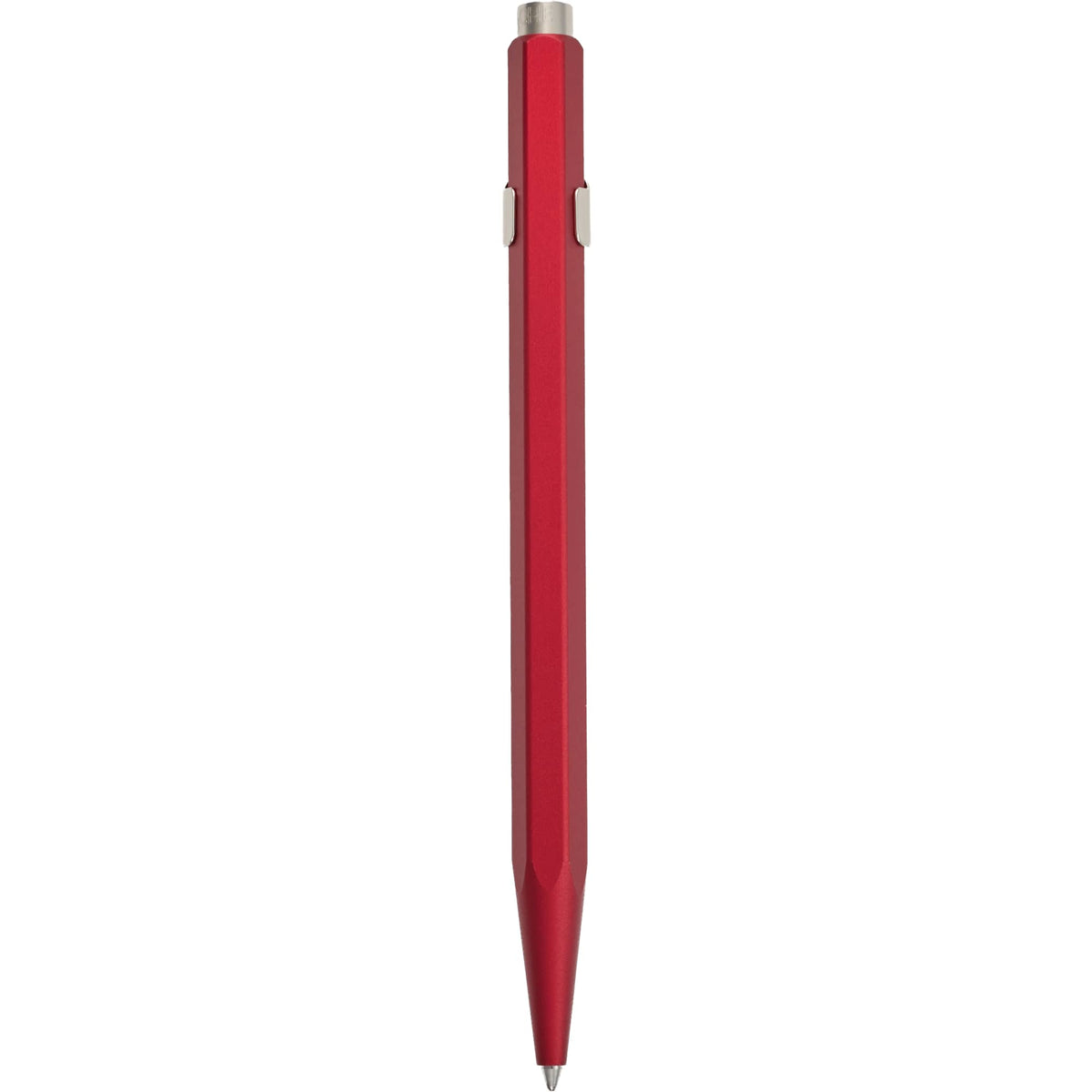 Caran d'Ache 849 Ballpoint Pen, Colormat-X Laser Engraving - Red - Back