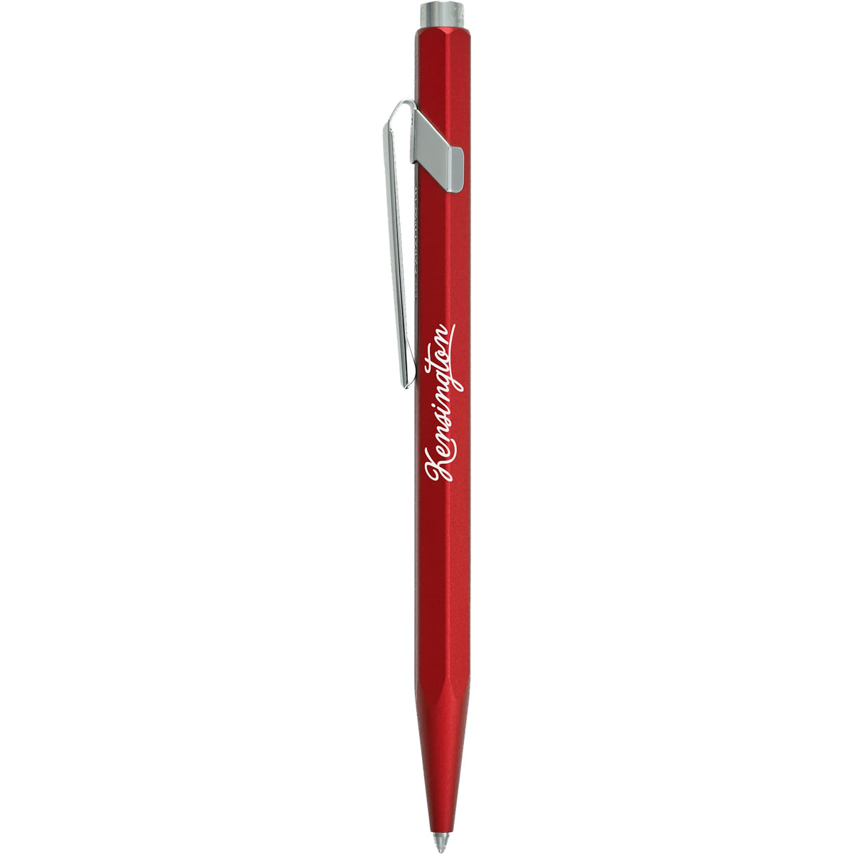 Caran d'Ache 849 Ballpoint Pen, Colormat-X Laser Engraving - Red - Front